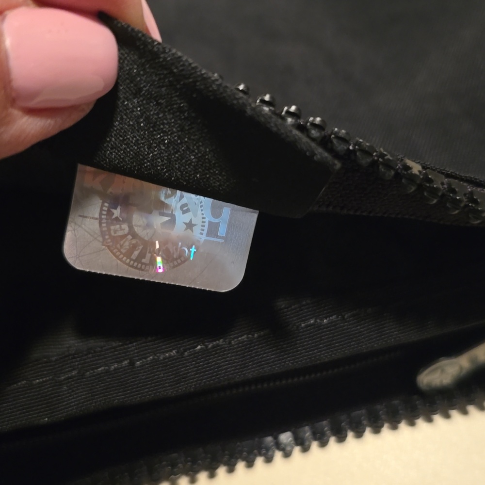 NWOT Kipling Black Nylon Coin and Accessory Pouch - Picture 6 of 7